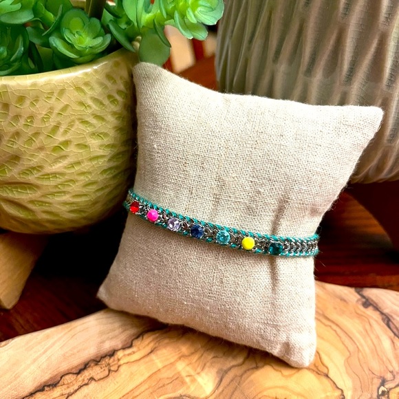 Stella & Dot Rainbow Friendship Bracelet, NWOT, colorful! - Picture 1 of 11